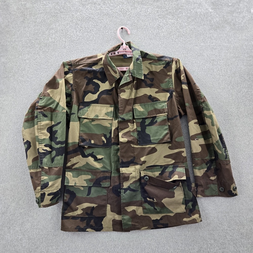 Propper Men Button Up Shirt S/R Camouflage Ripstop Long Sleeve Cotton